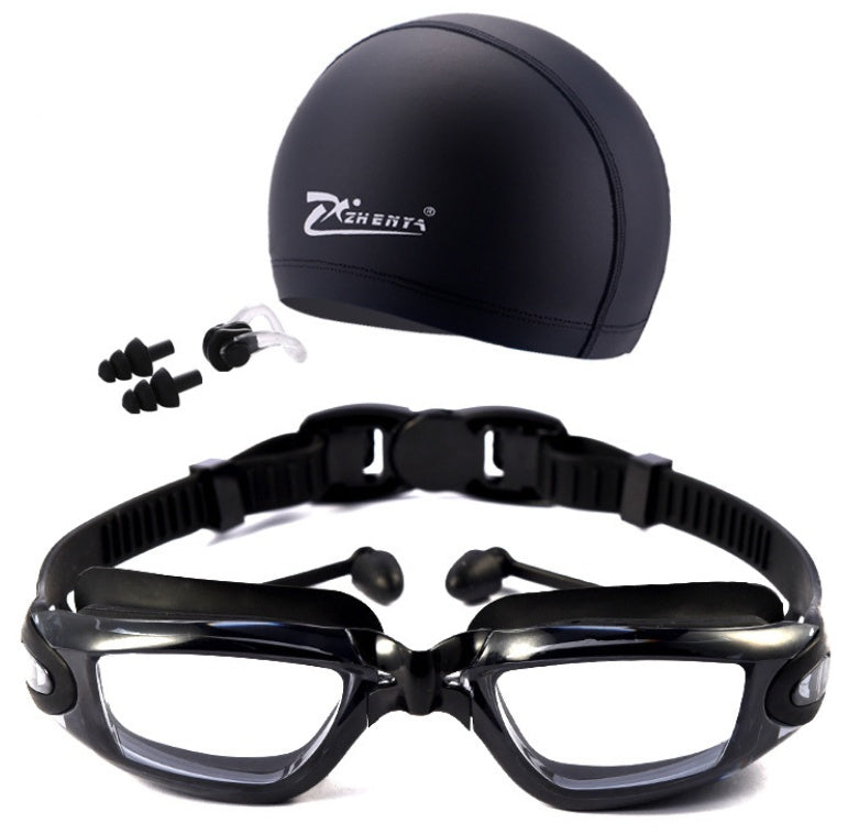 Anti-fog large-frame electroplated diving goggles