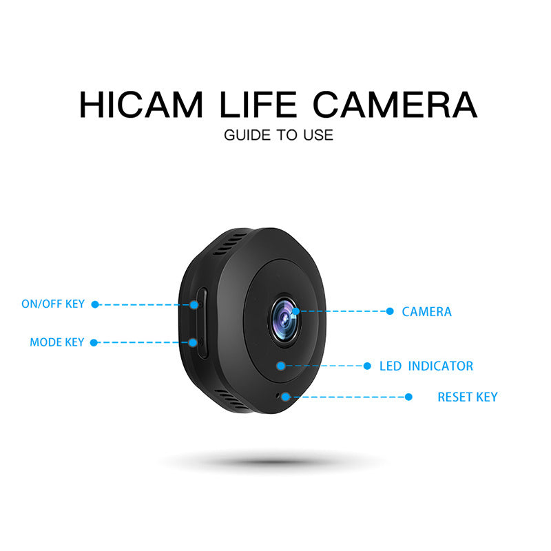 Mini 1080P HD Kamera – Kabellose Überwachung mit IR-Nachtsicht & App-Steuerung