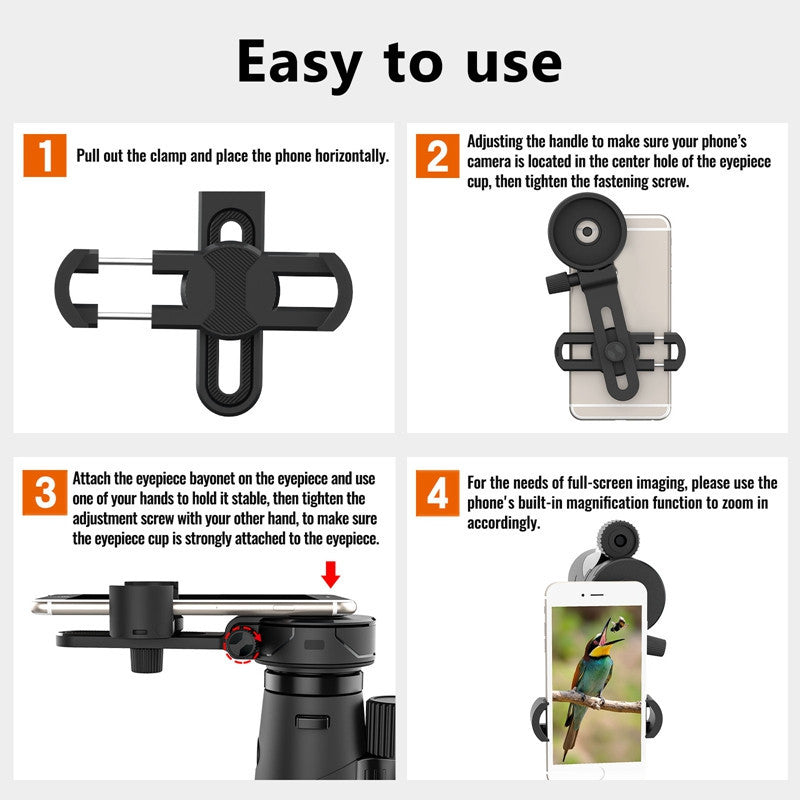 Telescope Mobile Phone Holder Camera Clip Telescope Universal