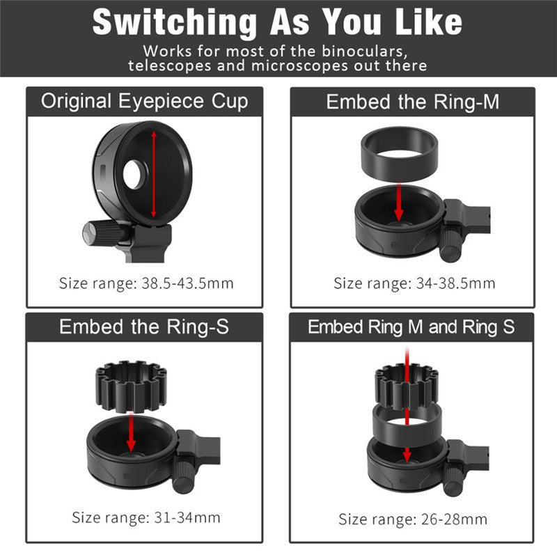 Telescope Mobile Phone Holder Camera Clip Telescope Universal
