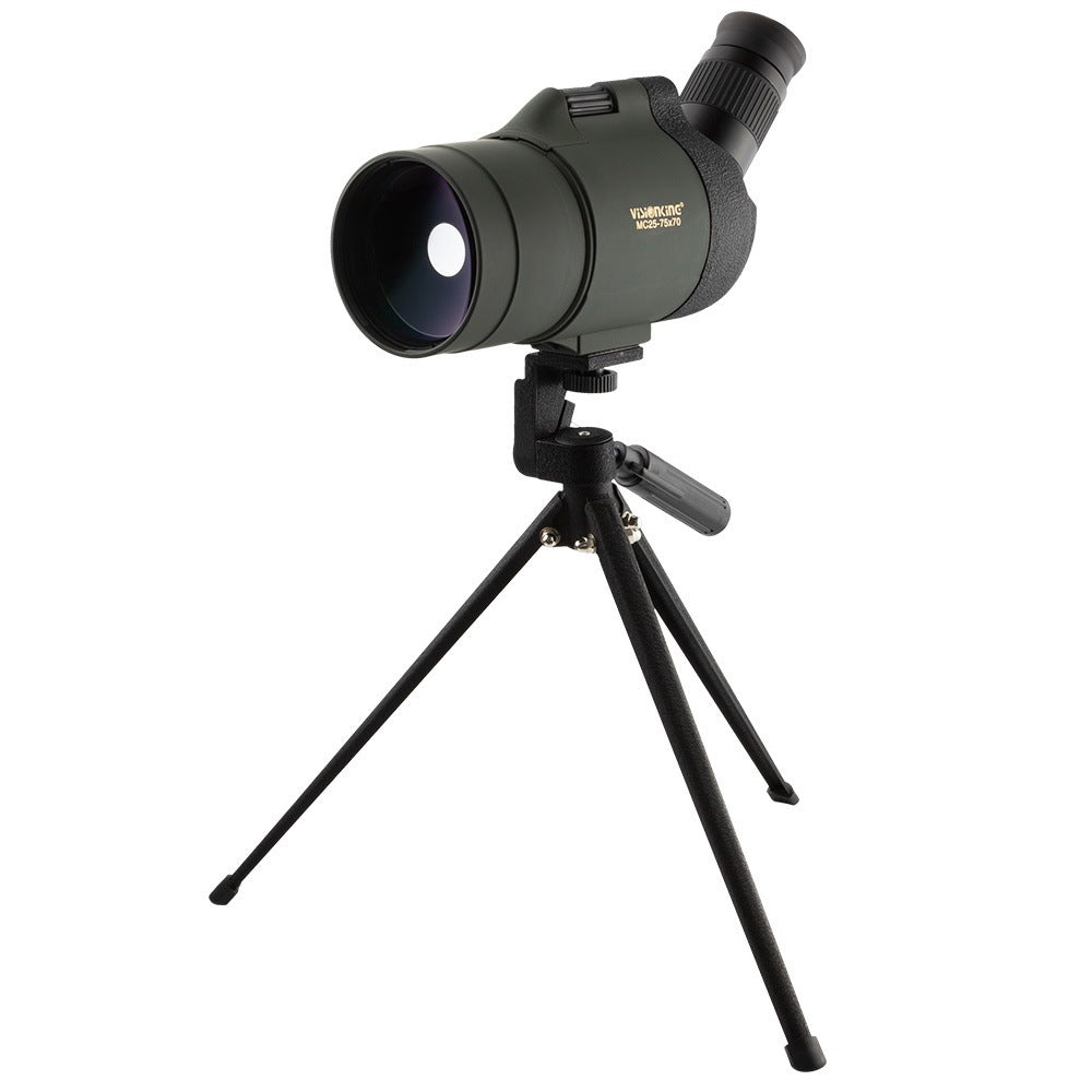 Telescope with 75x Zoom – Large 70mm Lens & BAK4 Prisms for Crystal-Clear Images (Includes Tripod & Case)