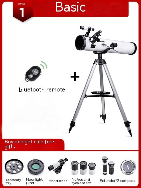 F76700 Star Viewing Large Caliber Professional High Magnification Telescope