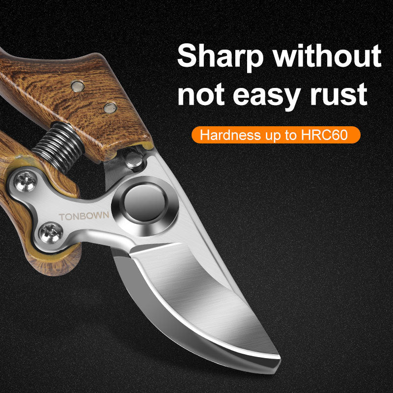 Professional Pruning Shears for Gardening with SK5 Cutting Steel and Ergonomic Design