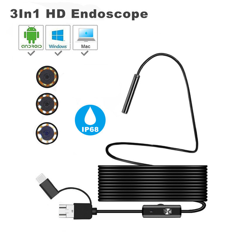 Waterproof Endoscope Camera for Smartphone or Computer