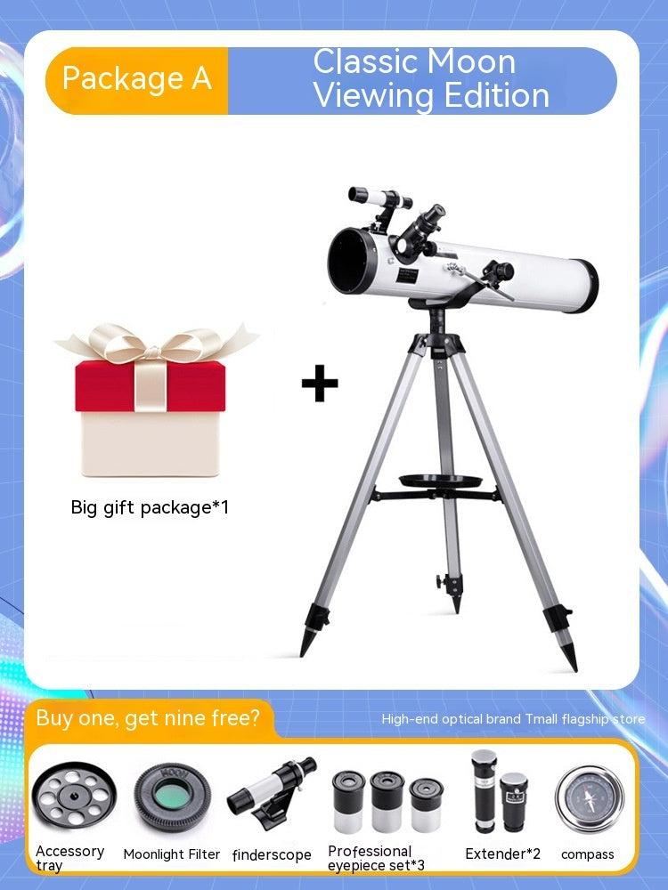 F76700 Star Viewing Large Caliber Professional High Magnification Telescope