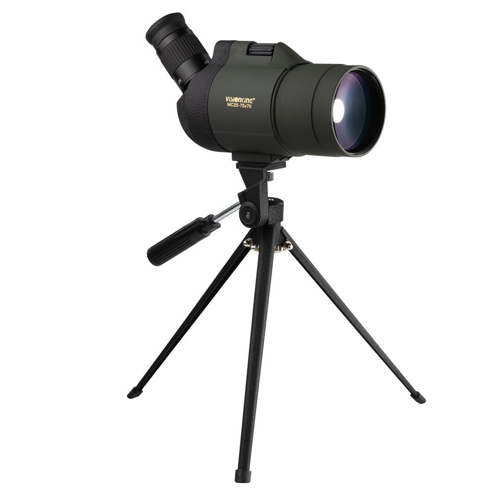 Telescope with 75x Zoom – Large 70mm Lens & BAK4 Prisms for Crystal-Clear Images (Includes Tripod & Case)