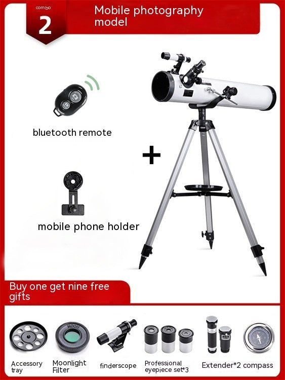 F76700 Star Viewing Large Caliber Professional High Magnification Telescope