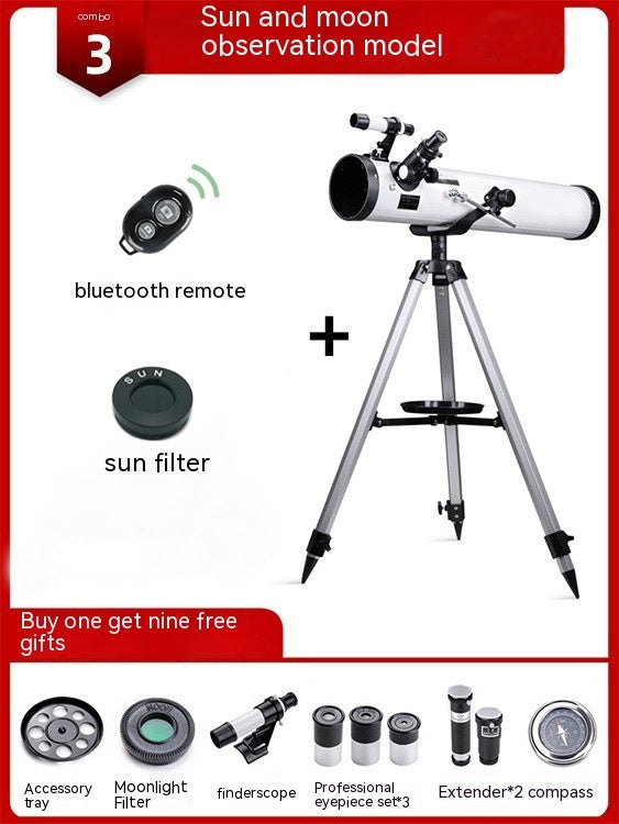 F76700 Star Viewing Large Caliber Professional High Magnification Telescope