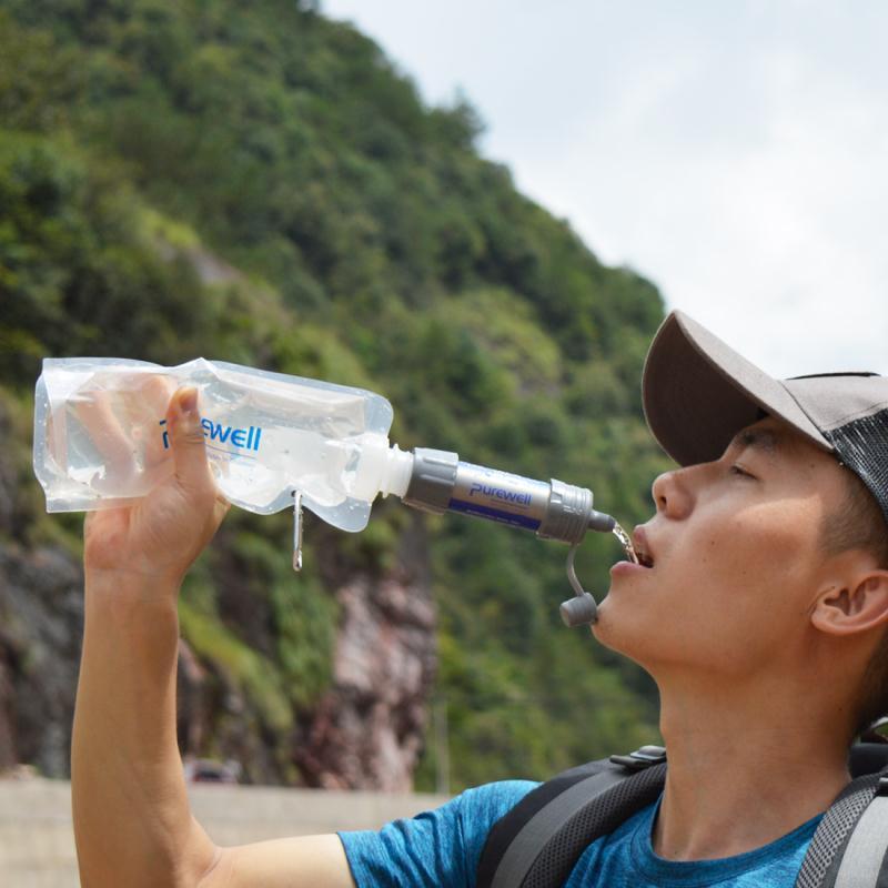 Tragbarer Wasserreinigungsfilter für den Außenbereich