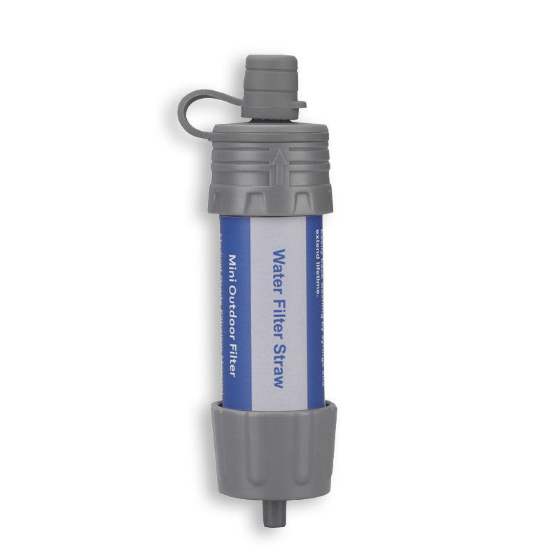 Handheld outdoor water purification filter