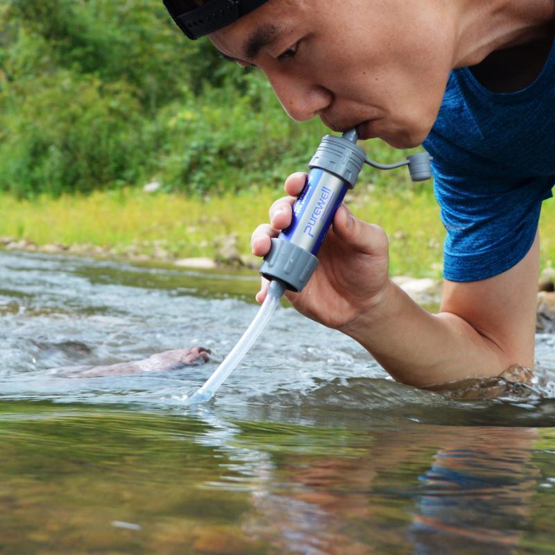 Tragbarer Wasserreinigungsfilter für den Außenbereich