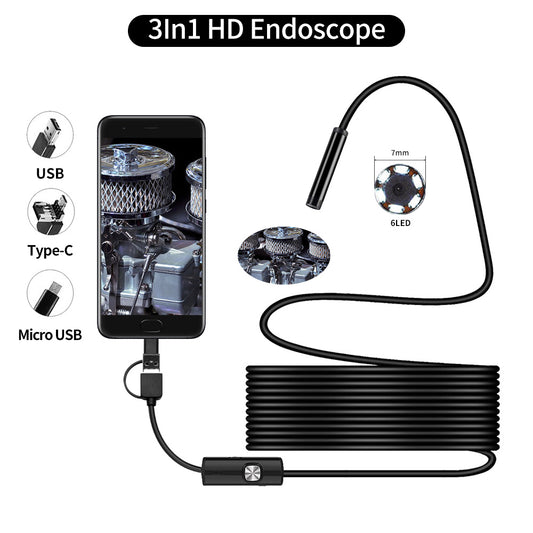 Waterproof Endoscope Camera for Smartphone or Computer